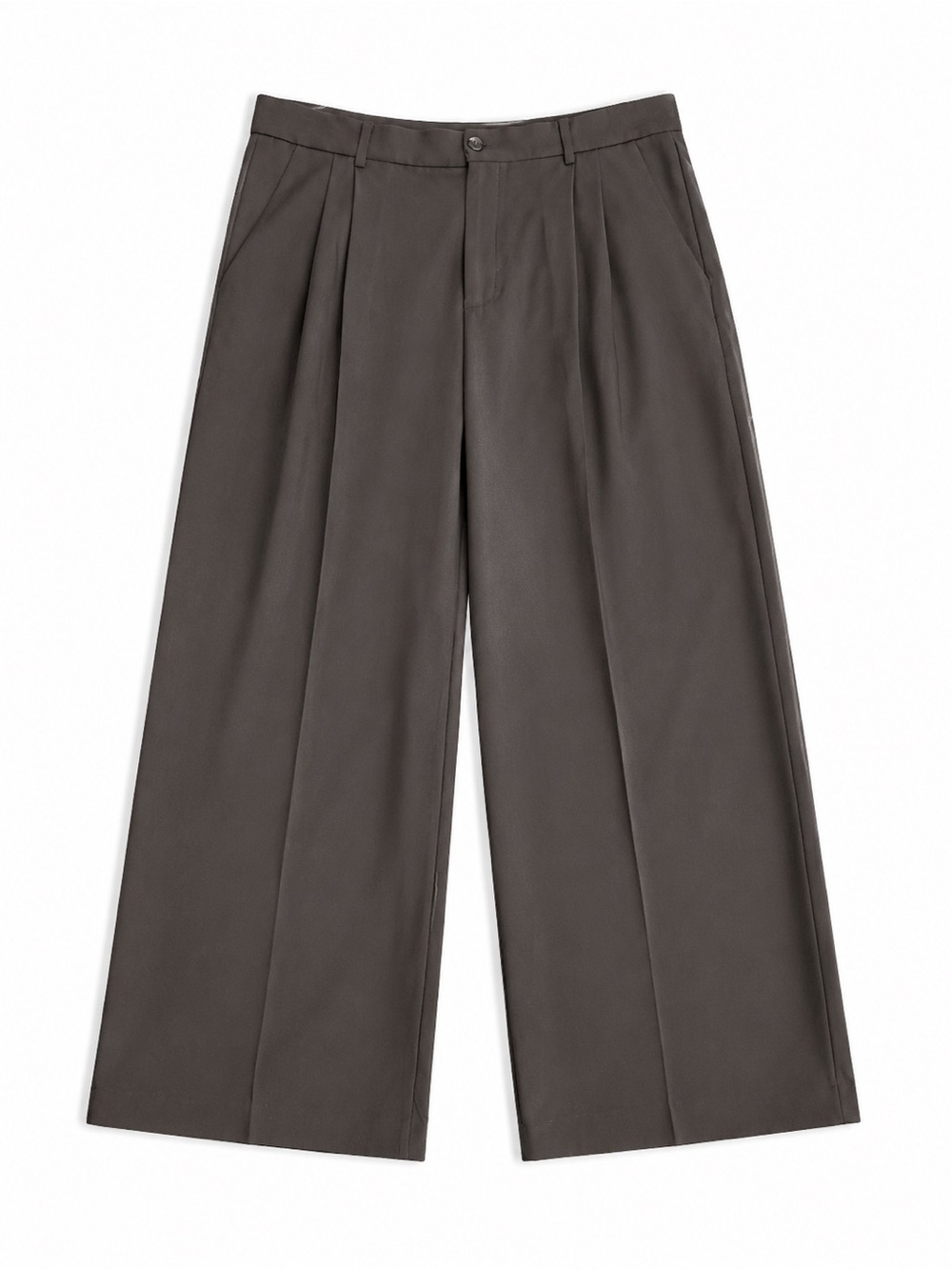 Zara Black High Rise Pleated Wide Leg Trousers Size XL